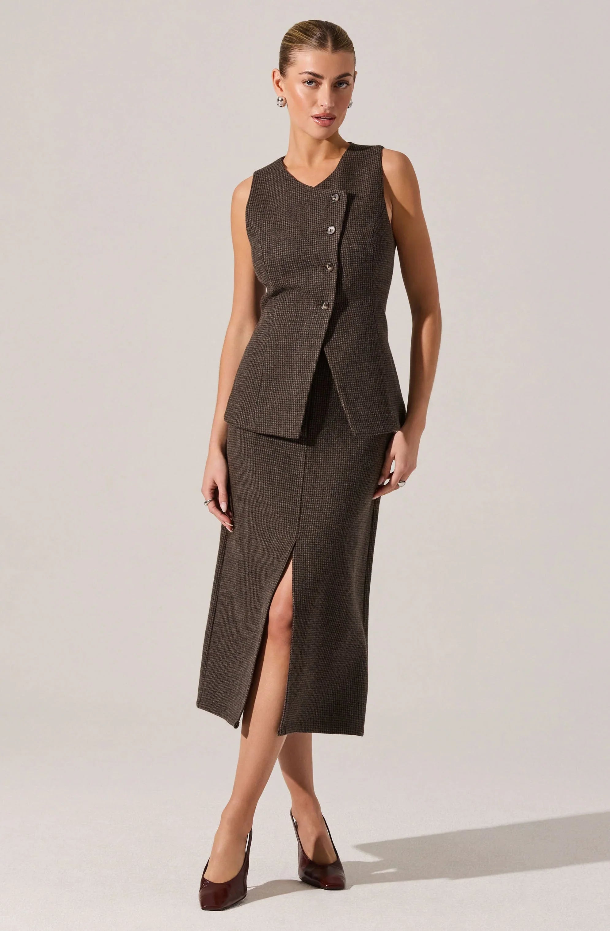Rielle Wool-Blend Pencil Skirt