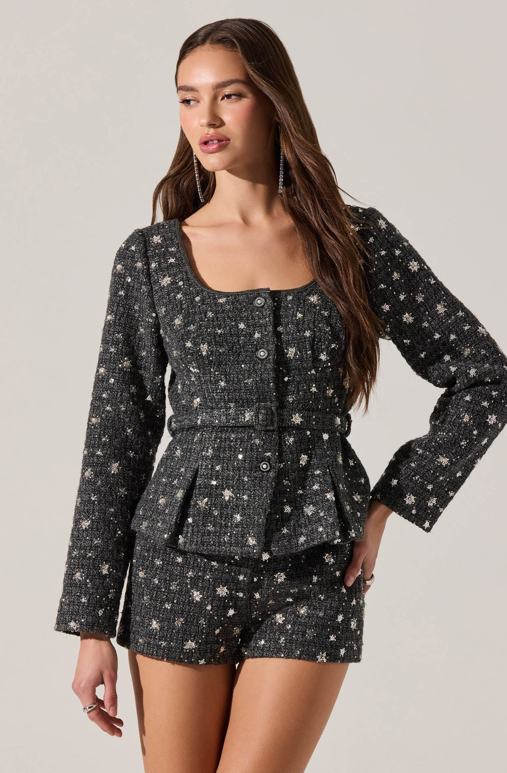 Wynn Embellished Mini Shorts