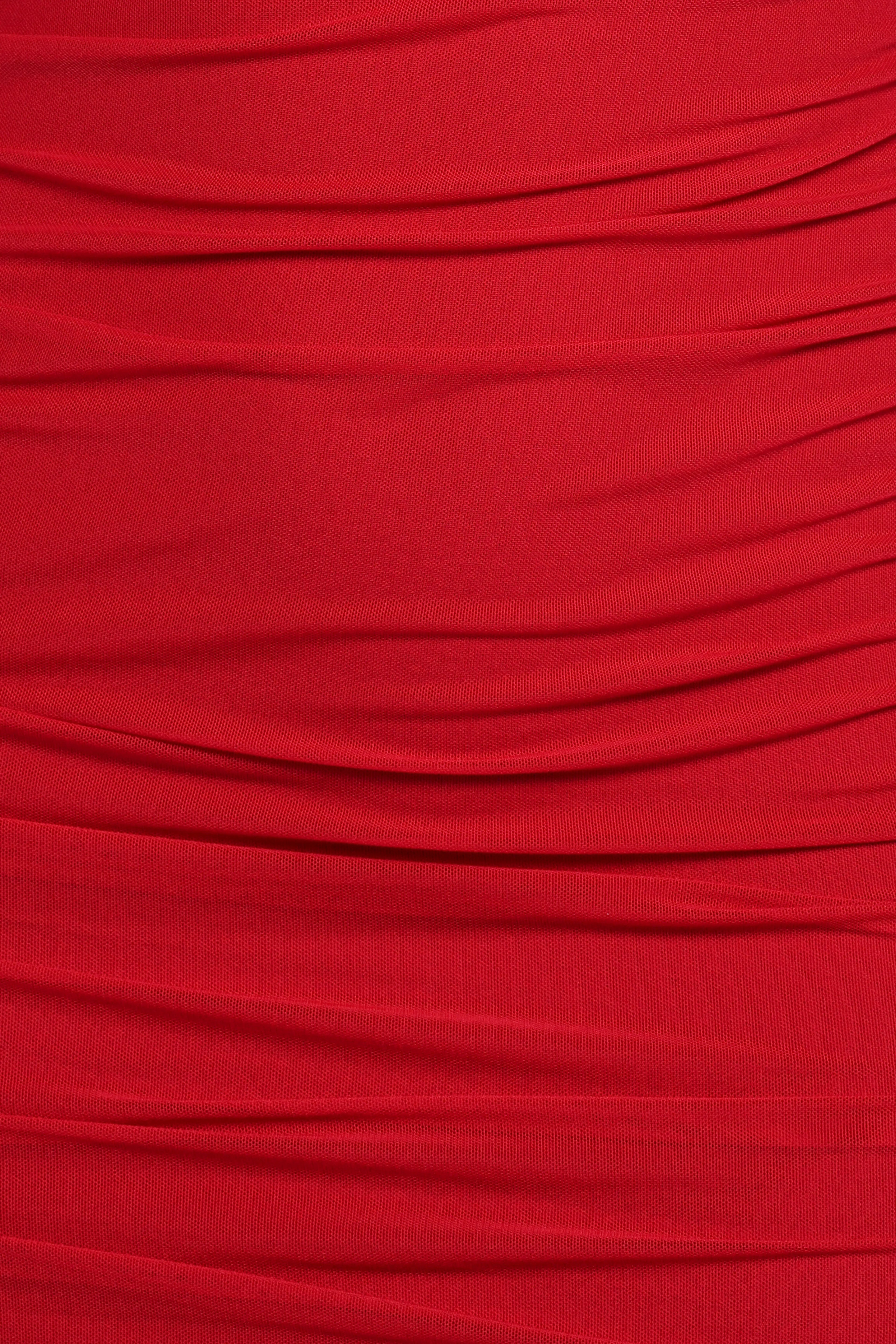 Austin Long Sleeve Mini Dress - Red