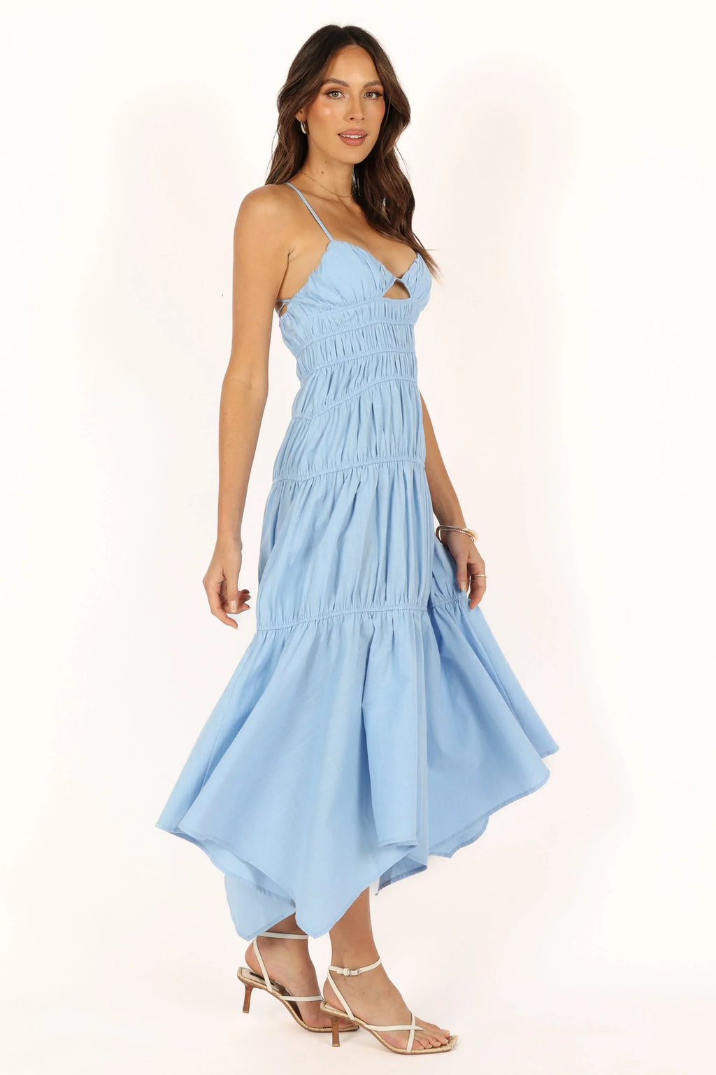 Riley Midi Dress - Blue