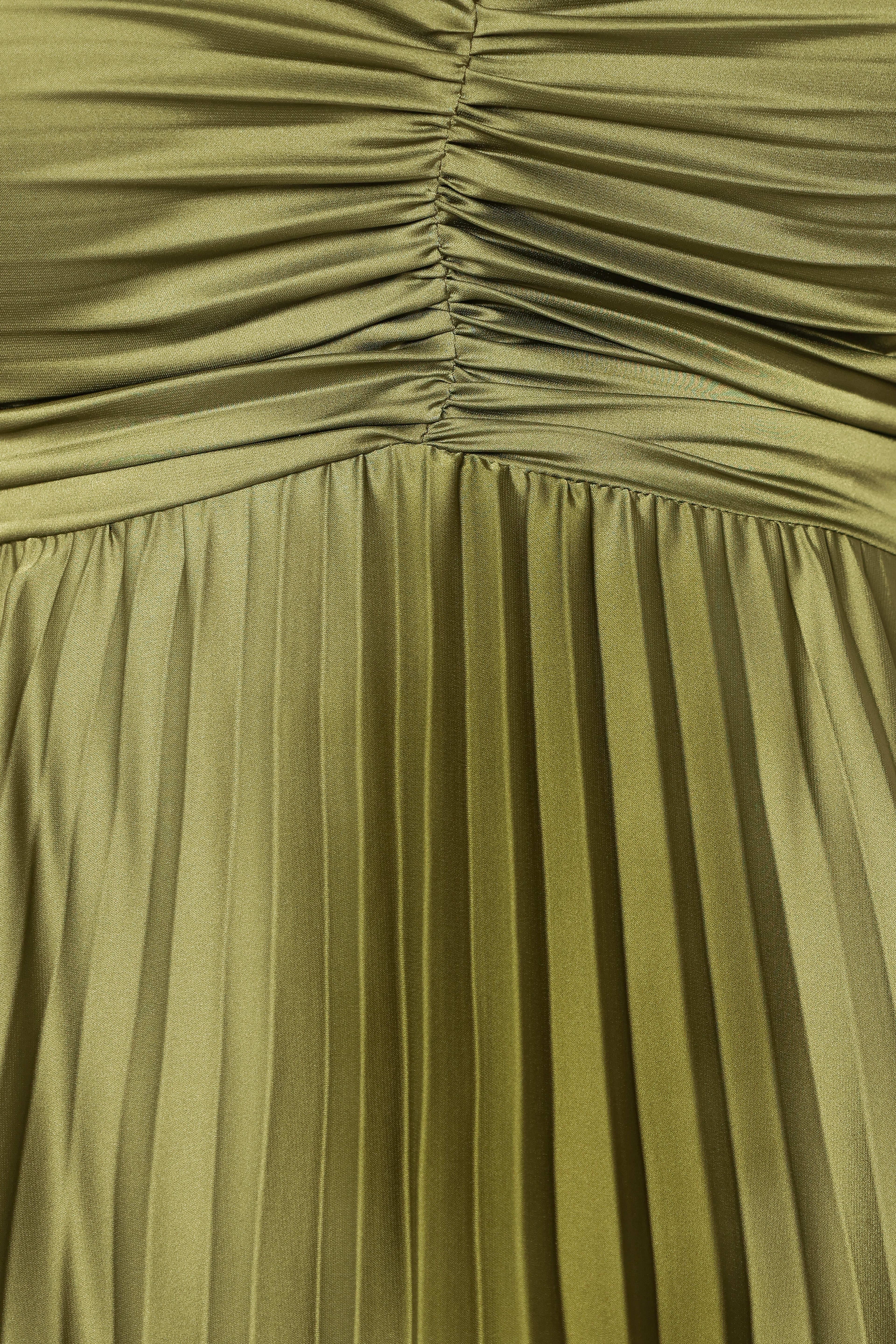 Naira Pleated Maxi Dress - Palm Green