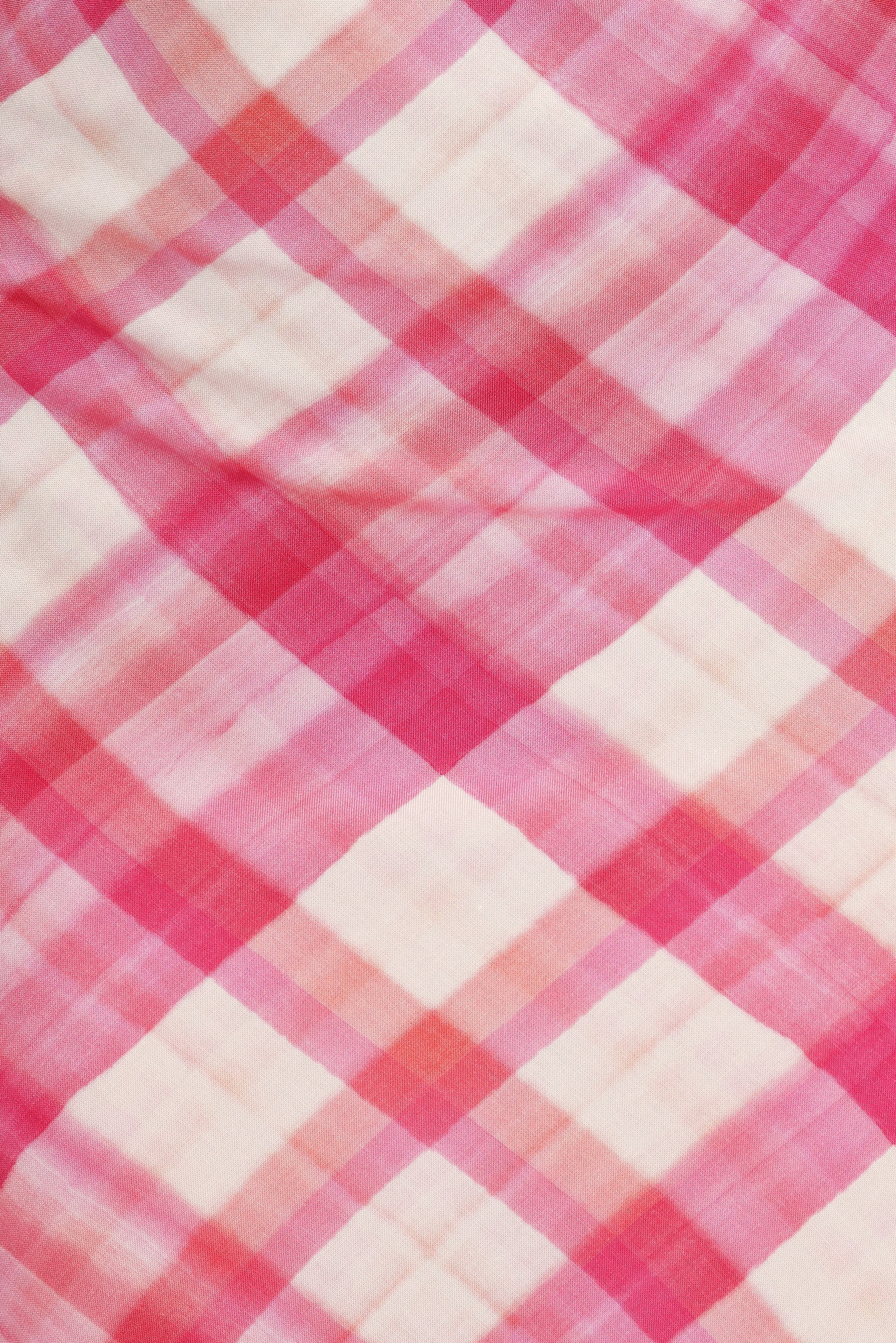 Morghan Midi Dress - Pink Check