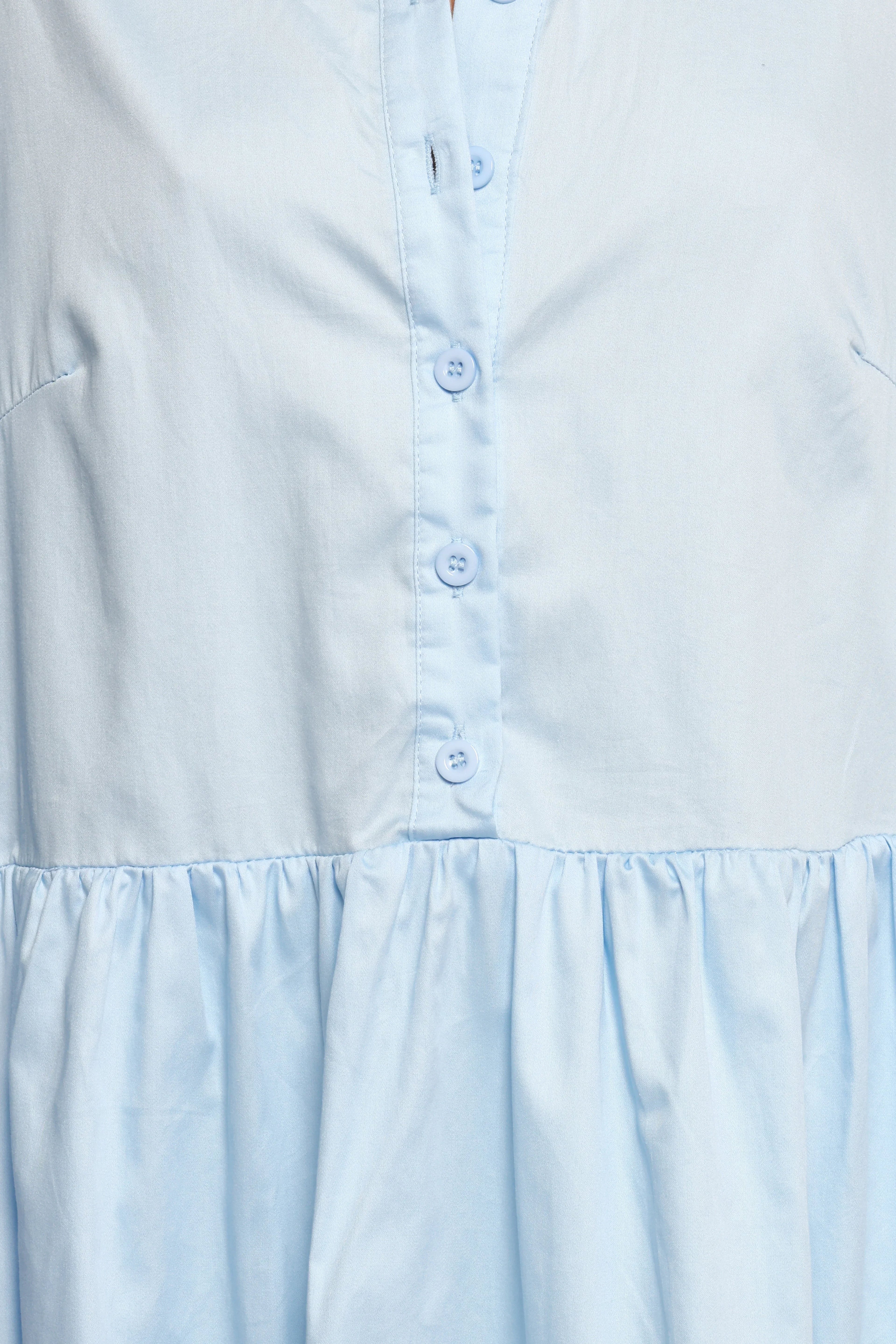 Carlotta Long Sleeve Mini Dress - Blue