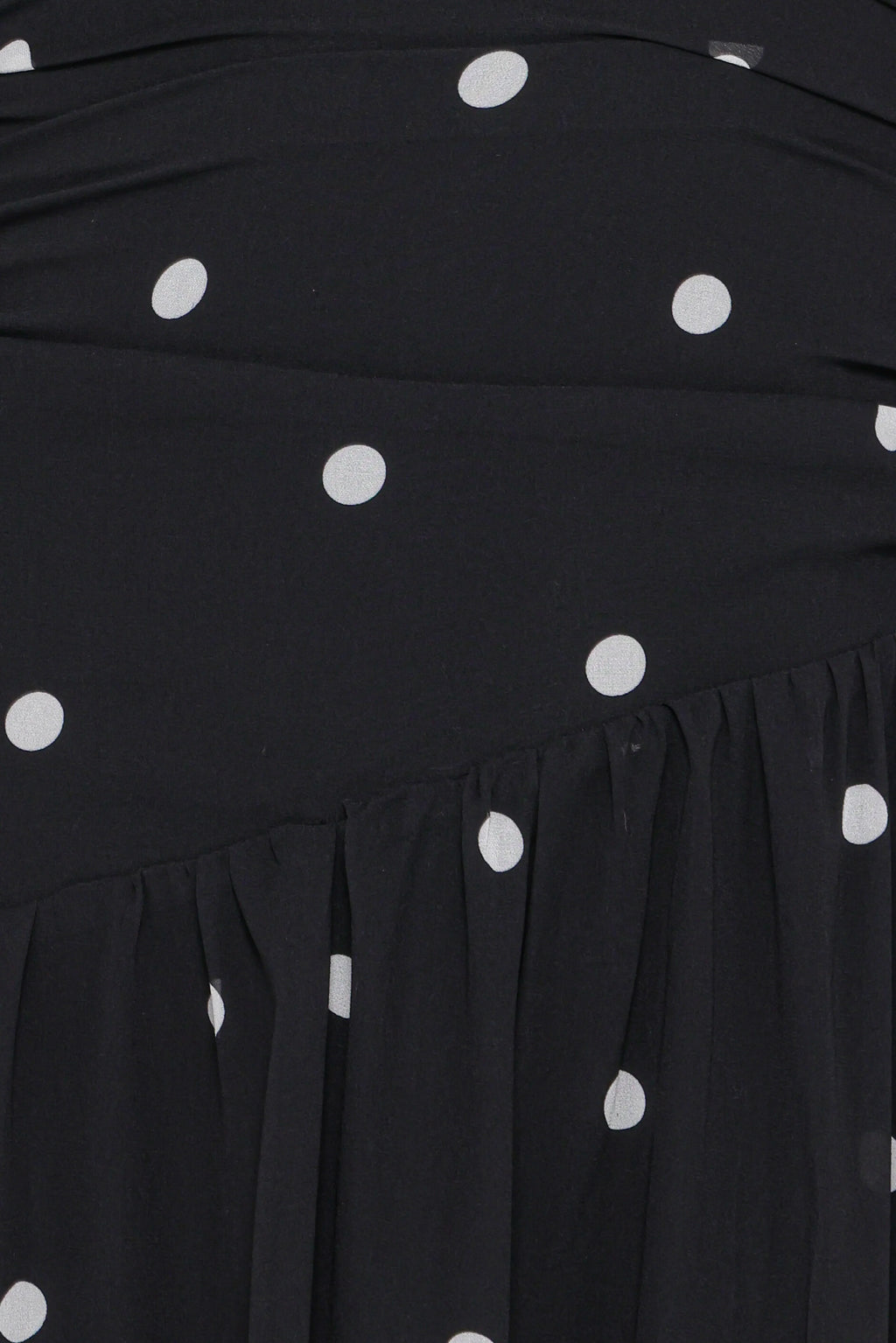 Levine Maxi Dress - Black Polka Dot