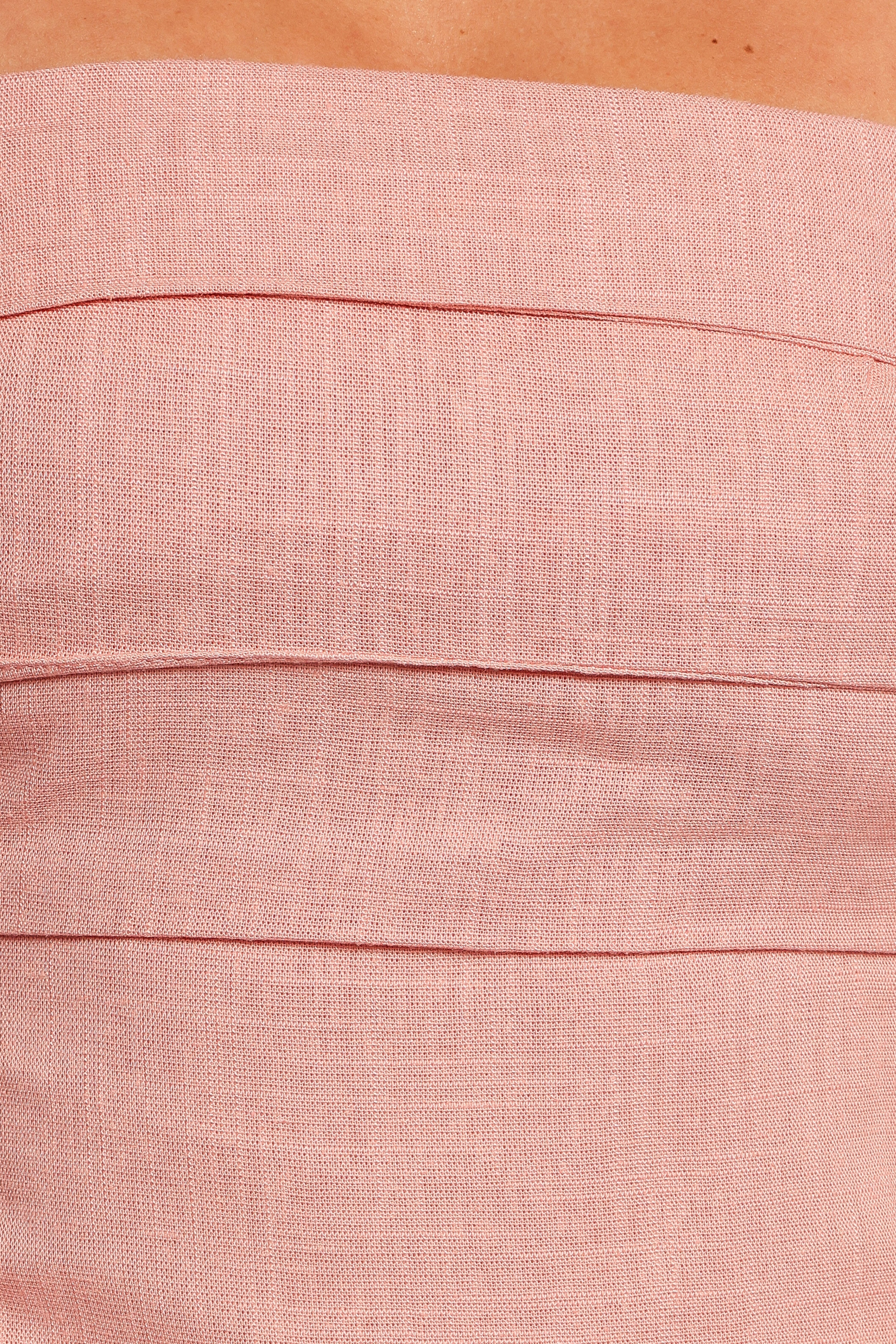 Patterson Tie Shoulder Midi Dress - Blush