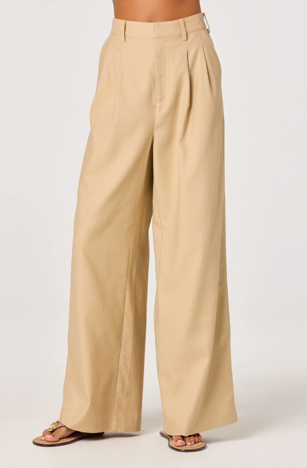Neha Linen High-Rise Wide Leg Pants