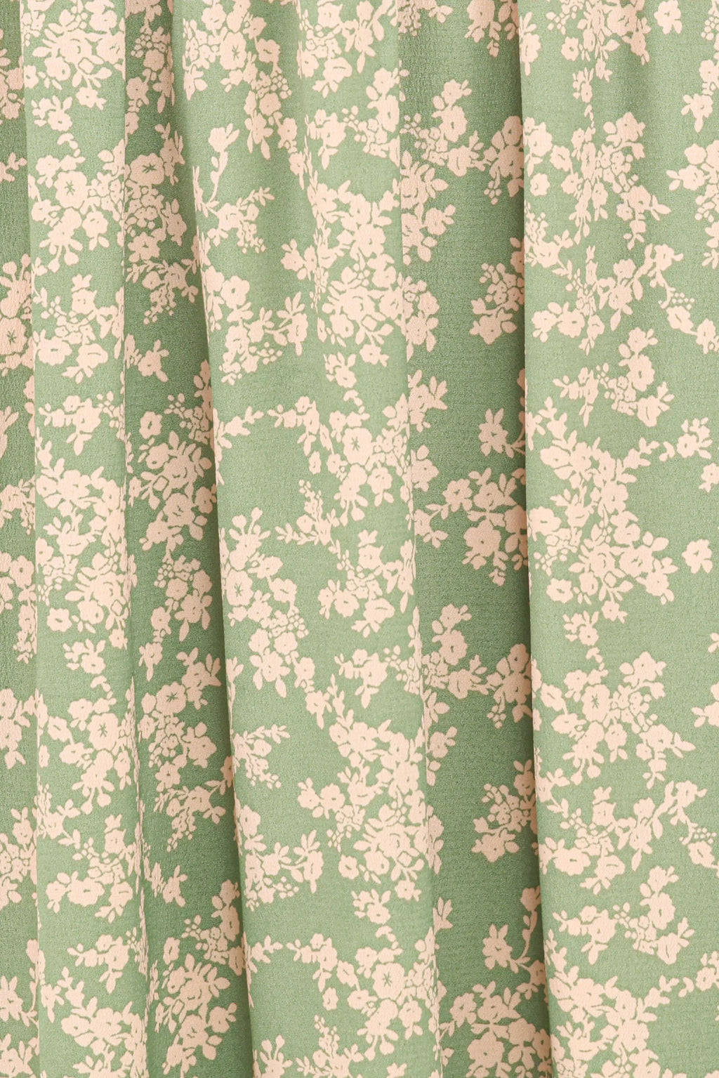 Ashara Long Sleeve Midi Dress - Green Floral