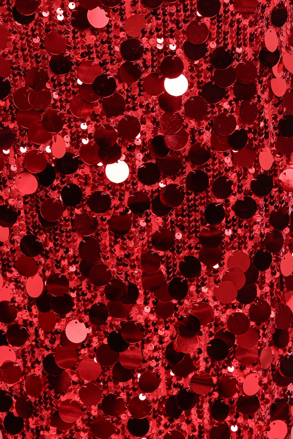 Karlie Strapless Sequin Maxi Dress - Red