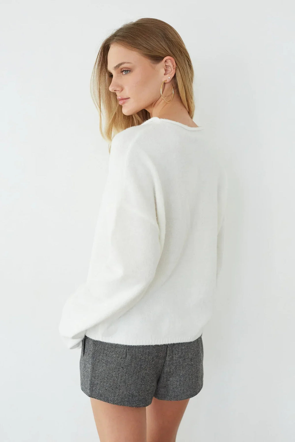 Haven Tweed Mini Shorts