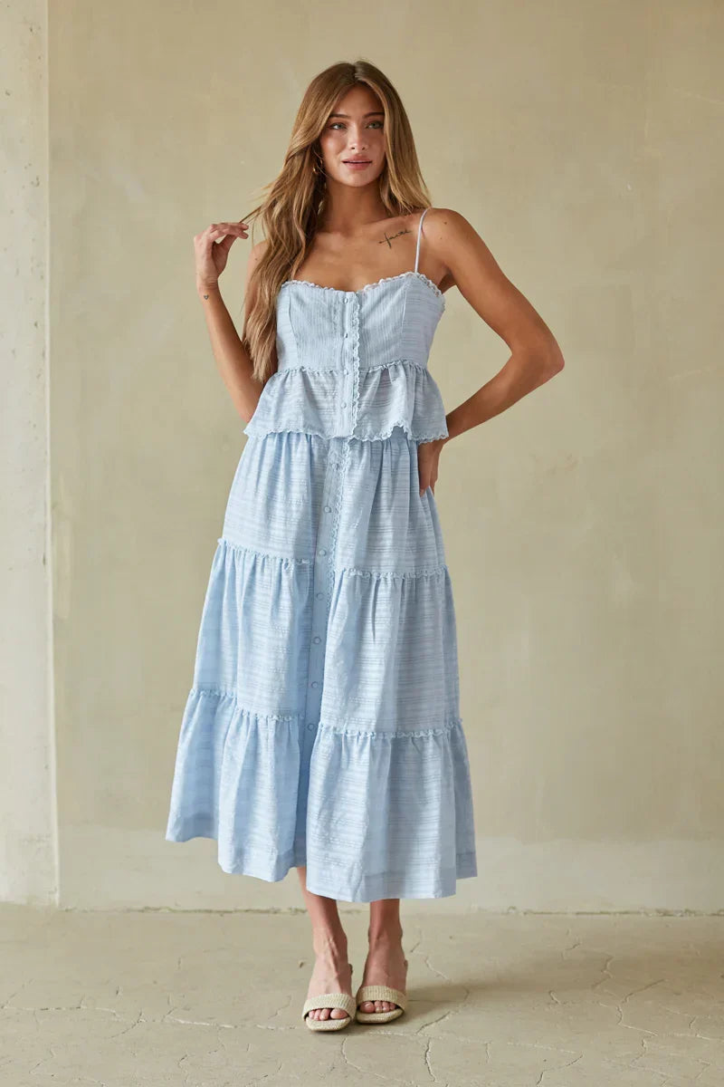 Miley Lace Tiered Maxi Skirt