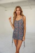 Lily Floral Cinched Mini Dress