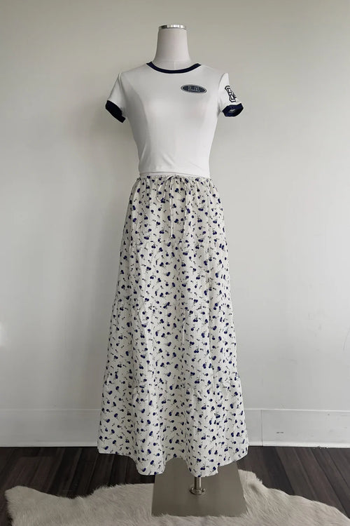 Amaya Cottagecore Tiered Maxi Skirt