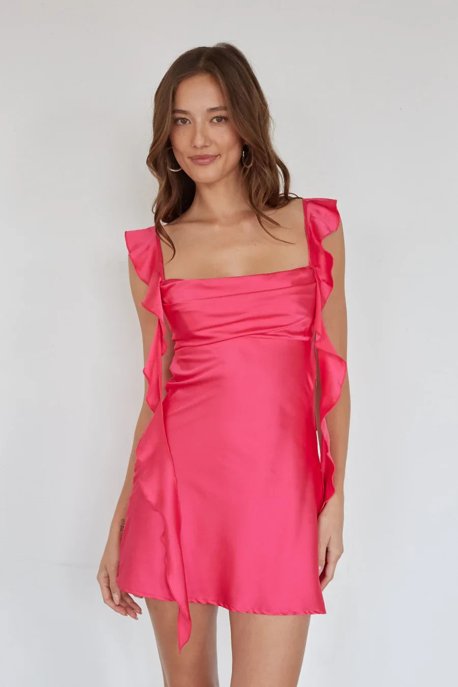 Scheana Ruffle Strap Mini Dress