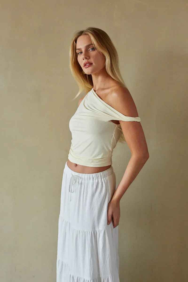 Cami Off the Shoulder Twist Top