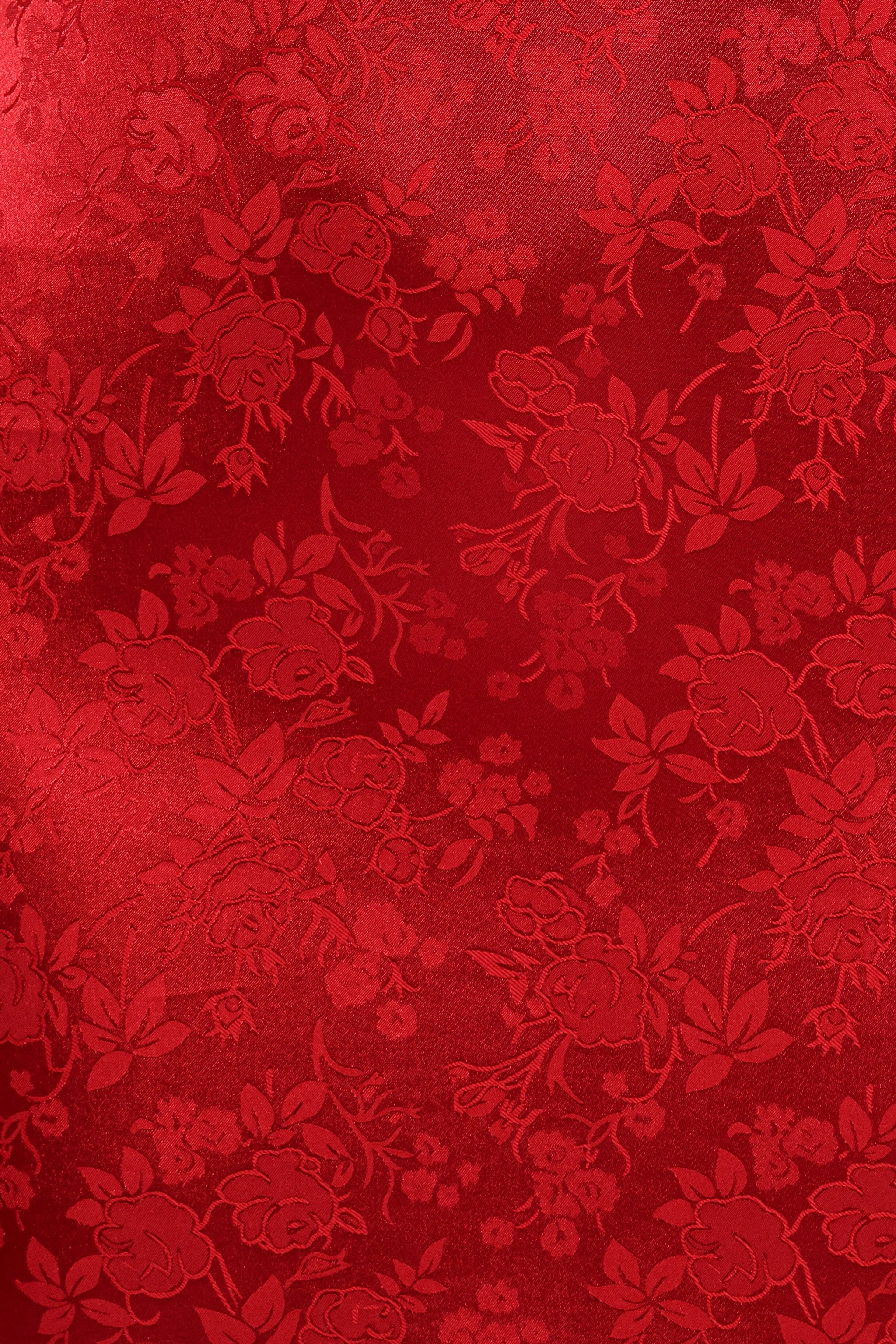 Lomandra Maxi Dress - Red Jacquard