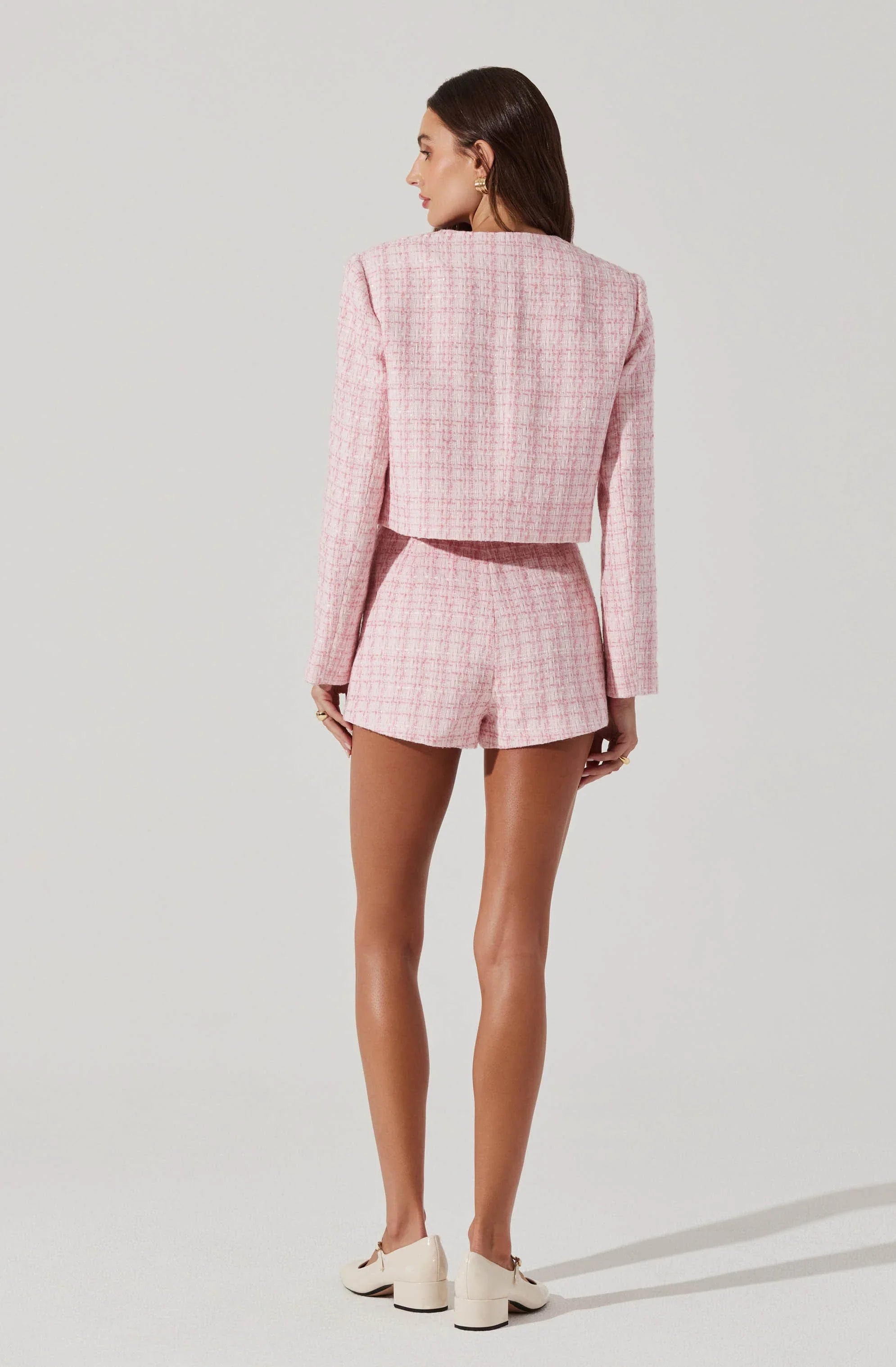 Tweed Mini Shorts