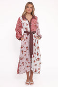 Maiden Long Sleeve Midi Dress - First Blush