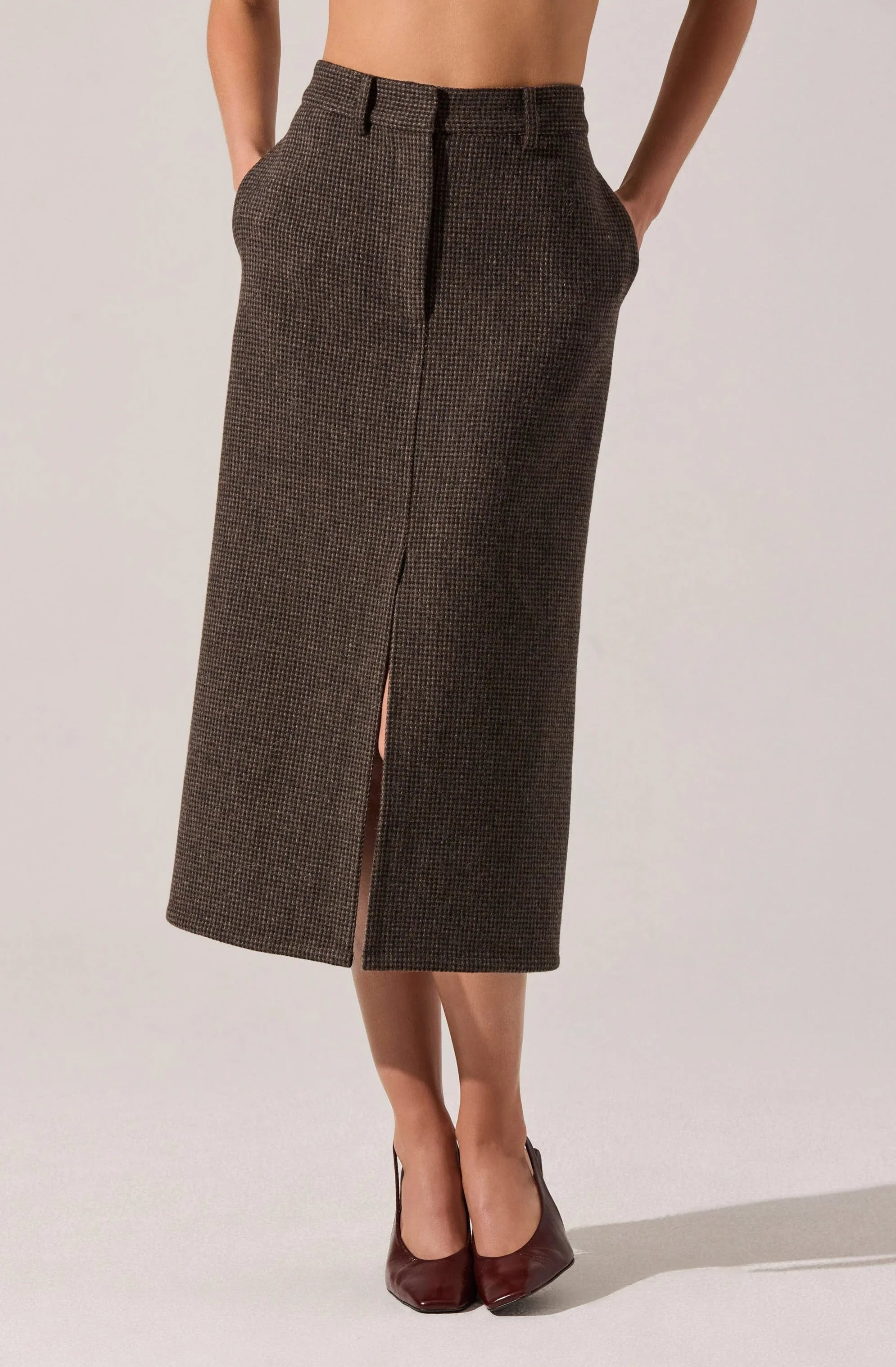 Rielle Wool-Blend Pencil Skirt