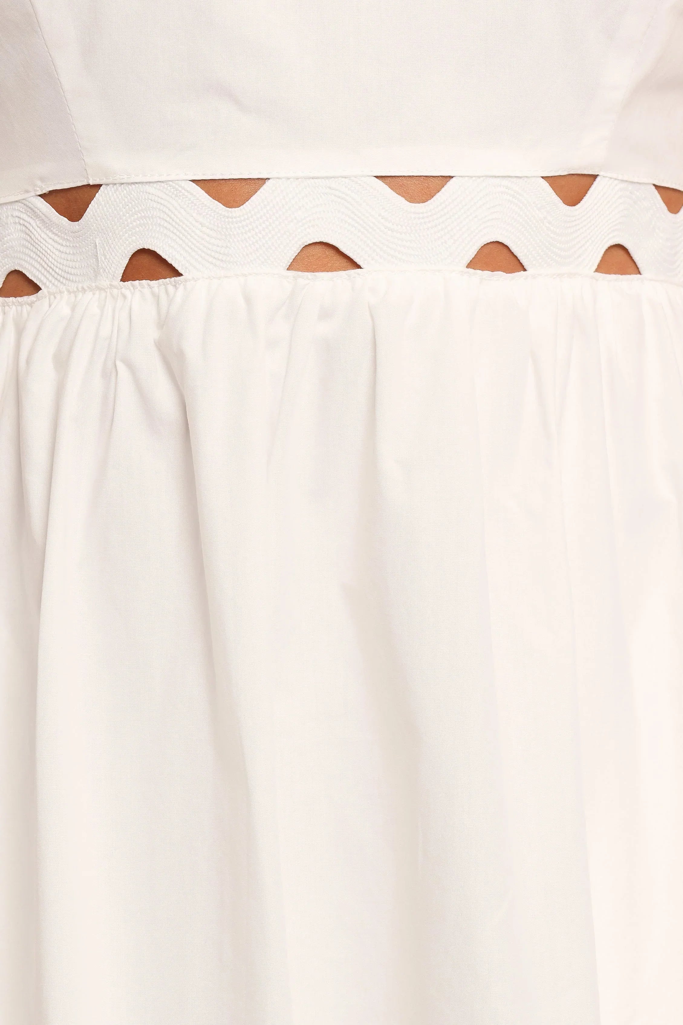 Angelus Midi Dress - White