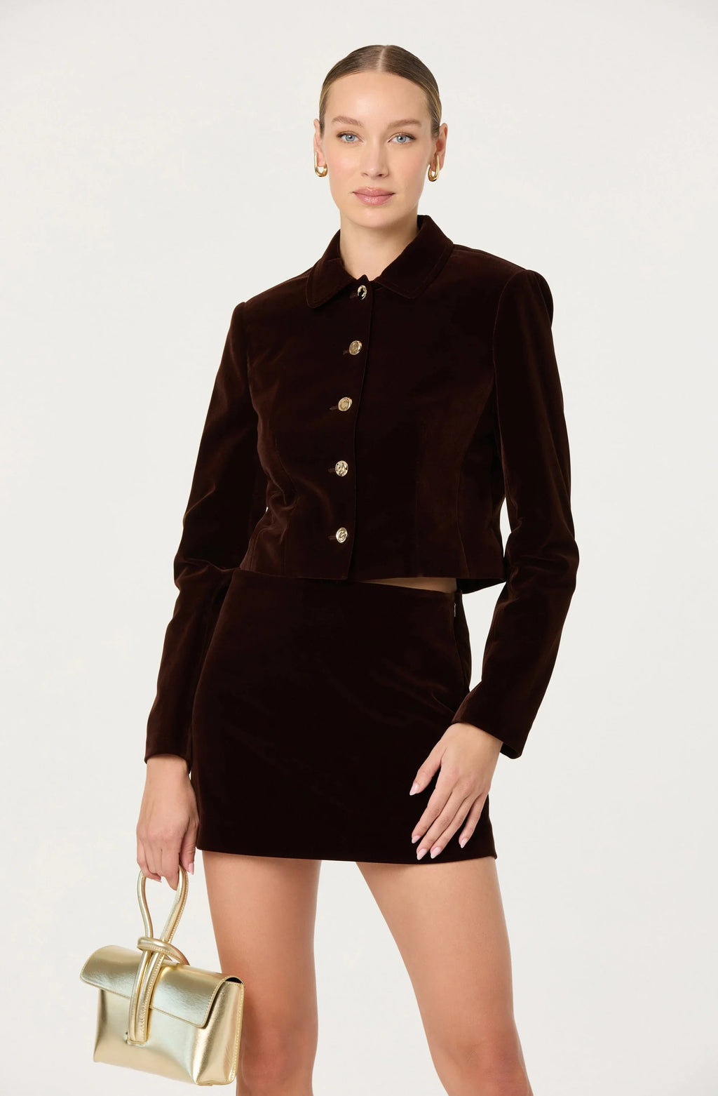 Vox Velvet Mini Skirt